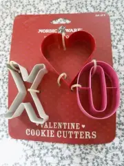 Nordic Ware Valentine's Day Cutters ~ Set of 3 ~ New