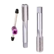 Bicycle repair kit featuring left right tap tools compatible with cranks