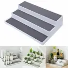 PP Material Condiment Bottle Rack 3 Tier Spice Organizer Cosmetic Storage
