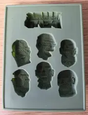 The Walking Dead Heads silicone tray by Diamond Select Toys for ice, gelatin
