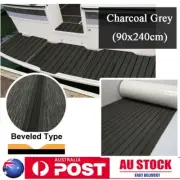 240×90cm EVA Foam Marine Carpet Yacht Boat Decking Teak Flooring Charcoal Grey