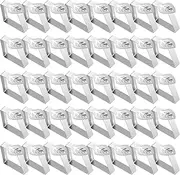 40Pcs Stainless Steel Tablecloth Clips, Portable Leaf Shape Table Cloth Cover Clamps, Fixing Clip, Outdoor Table Cloth Holders, for Home Party Restaurant Wedding Picnic