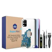 Samsung Galaxy S20 Plus Compatible Charging Port & Back Cover Lens Installed Replacement DIY Repair Tools Kit