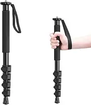 ULANZI TB12 61-Inch Camera Monopod - Portable Monopod Photography Stick with 5-Section Height, Aluminum Compact Travel Tripod & Monopod for Camera Canon, Nikon, Sony Mirrorless, DSLR, Easy to Carry