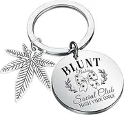 [FAADBUK] Stoner Gift Marijuana Lover Gift Cannabis Jewelry Weed Gift Stoner Social Club Keychain