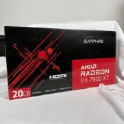 Sapphire AMD Radeon RX 7900 XT Black 20GB GDDR6 HDMI Gaming Graphics Card