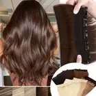 100G Thick Human Hair Extensions Clip In Real Remy Hair One Piece Weft Full Head