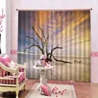 Great Lonely Warrior 3D Curtain Blockout Photo Printing Curtains Drape Fabric