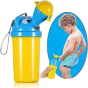 (Yellow) - Portable Baby Child Potty Urinal Emergency Toilet for Camping Car Tr
