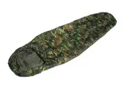 US Army Style COMMANDO SLEEPING BAG Woodland Camo Camouflage Lightweight Camping