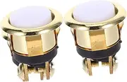 2pcs Retro Doorbell Switch Wired Door Bell Button Door Bell Push Button Chime Bell Push Button Door Push Button Doorbell Replacement Button Heavy Duty Door Bell Button