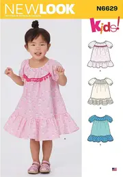 New Look Sewing Pattern N6629 6629 Toddlers' Sewing Pattern Dresses