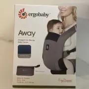 Ergobaby Baby Carrier Away Model, Newborn to Toddler, 12-35 lbs, Midnight Blue