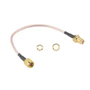 SMA Male to SMA Female Bulkhead Crimp RG316 Coax Cable Pigtail 15cm F6R15677