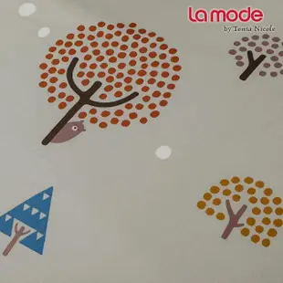 【La mode】環保印染100%精梳棉兩用被床包組-玩咖動物園+松鼠小玩咖兩用抱枕毯(單人)