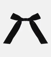 [Jennifer Behr] Jennifer Behr Adley bow velvet barrette One Size black