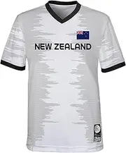 [FIFA] Unisex Official 2023 Women's Football World Cup Kids Team Shirt, New Zealand T-Shirt (Pack of 1)