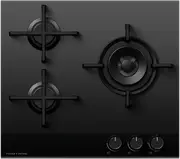 Fisher & Paykel 60cm Series 9 3 Burner Gas Cooktop, LPG
