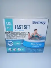 6FT BESTWAY Fast Set Inflatable Swimming Pool Above Ground Backyard Portable NEW