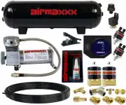 Level Tow Assist In Cab Air Control Digital Gauge Compressor Tank & 1/4" Valves