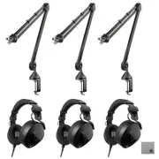 Rode NTH-100 with Rode PSA1 and Cloth (Three-Pack)