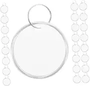 ARTIBETTER 60pcs Blank Round Rim Key Tags with Rings for DIY Key Organization Writable Tags for Luggage Tools and Jewelry Identification and Use