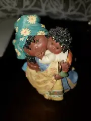 Enesco African American Karen Hahn Mom & Child Extra-Rare Production Sample 1997