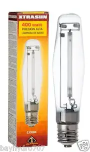 Xtrasun High Pressure Sodium (HPS) Lamp - 400W 2000K SAVE $$ W/ BAY HYDRO