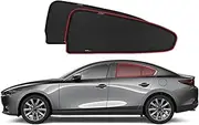 Genuine SNAPSHADES Car Rear Window Shades for Mazda 3 Hatchback/Sedan 3rd Gen (BM, BN; 2013-2018)