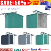 Outdoor Storage Garden Shed Tool Sheds Workshop Shelter House 270x130 cm Steel