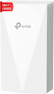 Omada AX3000 WiFi 6 Wall Access Point PoE+ Gigabit Ports Cloud SDN WPA3 Roaming