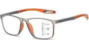 Stylish Sports Progressive Multifocus Reading Glasses for Men Women, Blue Light Blocking Readers, TR90 Flexible Eyeglasses
