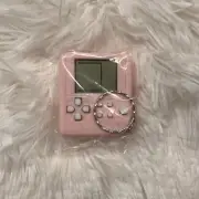 Mini Game Player Keychain - Pink Retro Handheld Console Key Ring Toy Gamer Gifts