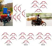 5 Pieces Elastic Bungee Cords with Hooks Bungee Straps Mixed Colors Luggage