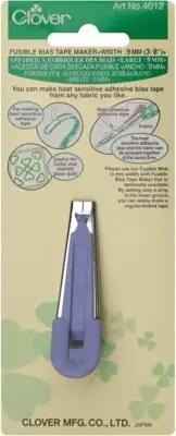 Clover 4012C Fusible Bias Tape Maker-3/8" (2Pk)
