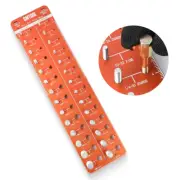Thread Checker Standard and Metric Bolt Size and Thread Gauge Set Aluminum Alloy
