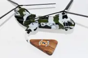 HMM-264 Black Knights (1980s) CH-46 Model, , 1/38 (14") Scale, Mahogany, Phrog