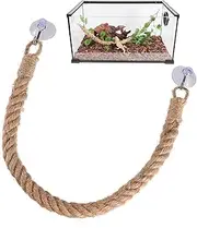 Hermit Crab Climbing Rope Toy, 21.6in Sturdy Hermit Crab Climbing Tool, Suction Cup Long-Lasting Hermit Crab Reptile Tank Terrarium Accessories for Hermit Crab, Tree Frogs