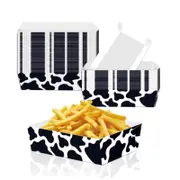 24pcs Farm Animals Cow Print Party Paper Tray Plate Snack Box Party Supplies Birthday