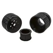 Aeroflow Gilmer Drive Kit (Belt not included) - Black Finish suit Chev V8 with Long Water Pump, AF64-3001BLK