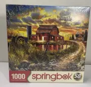 NIB Jim Hanson Memories Past 1000 Pcs Jigsaw Puzzle Springbok Barn Farm Tractor