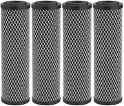 ISTOVO 4Pcs Carbon Water Filter 10-Inch Standard Whole House Carbon Wrap Sediment and Taste & Odor Replacement Filter
