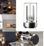 2024 New LED lantern crystal lantern table lamp Rechargeable cordless table lamp