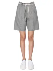 [Aspesi] Aspesi-Stretch Flannel Bermuda Shorts-Donna L