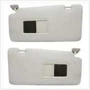 Driver + Passenger Sun Visor Sunvisor w/ Mirror For Nissan Tiida 2004-11 Grey OA (for: Nissan)