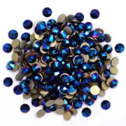 high-quality 2088 Metallic Blue Flatback Non Hotfix Crystal Nail Art Rhinestones
