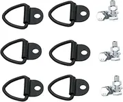 6 Pieces Cargo Tie Down Anchors Trailers Hooks Directly Replace Strong Structure Lashing Rings for Motorcycles ATV SUV
