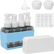 FYY Travel Toiletries Containers - TSA Approved Travel Bottles Refillable Shampoo Perfume - Travel Size Essentials, Airplane Travel Mini Kit Blue