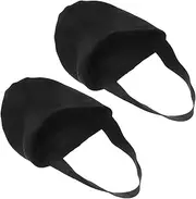 [VERDANVERSE] 1 Pair Yoga Dance Shoes Protector Ballet Gymnastics Professional Shoes Women Pilates for Grip Socks Covers Half Sole Dance Shoes Soles Yoga Socks Foot Grips Black Raw Rubber Sole
