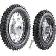 Front Wheel 80/100-10 Rear 60/100-12 Tyer Rim Drum Brake Pit Bike 110 70cc-125cc